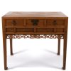 19th century Chinese table with open carved apron at Humble House Canberra - front