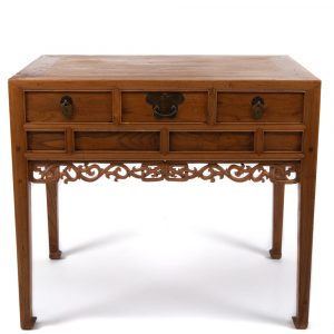 19th century Chinese table with open carved apron at Humble House Canberra - front