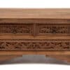 Two drawer carved kang - front