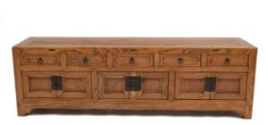 Five drawer low cabinet - front