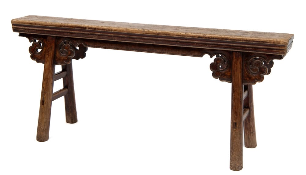 Bench with cloud spandrels