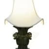 Four rams bronze lamp