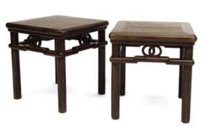 Double circle stools - front