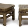 Low stools with openings