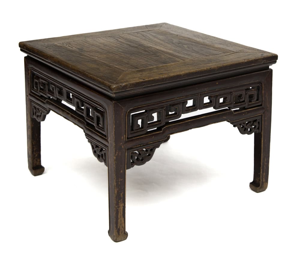 Single stool with longevity motif