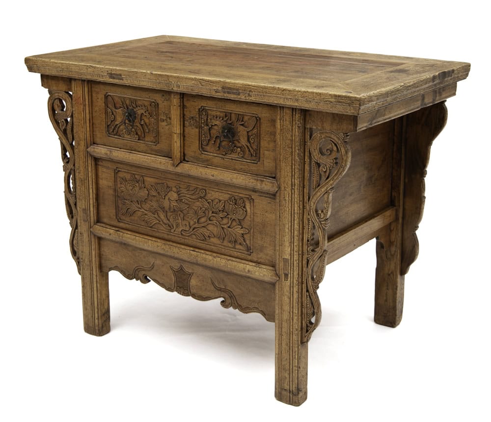 19th century Chinese altar table, an example of Chinese antique furniture in our Canberra showroom.