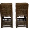 Tea stands with immortal carving - front